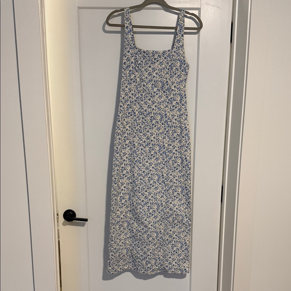 Abercrombie & Fitch Blue Floral Midi Dress